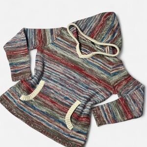 Vintage Y2K Grunge Sweater, Pullover Hoodie, Size Small